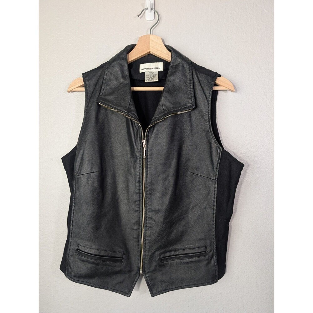 Vintage David‎ Benjamin Leather Vest Large